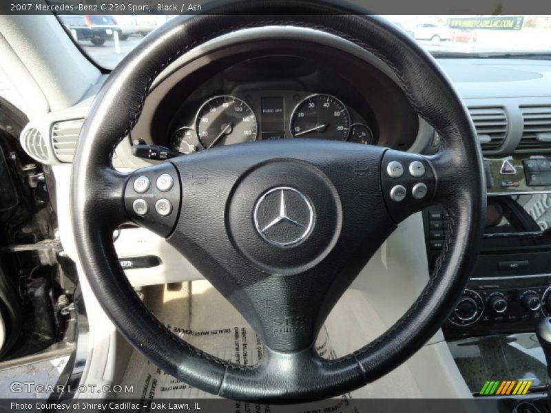 Black / Ash 2007 Mercedes-Benz C 230 Sport