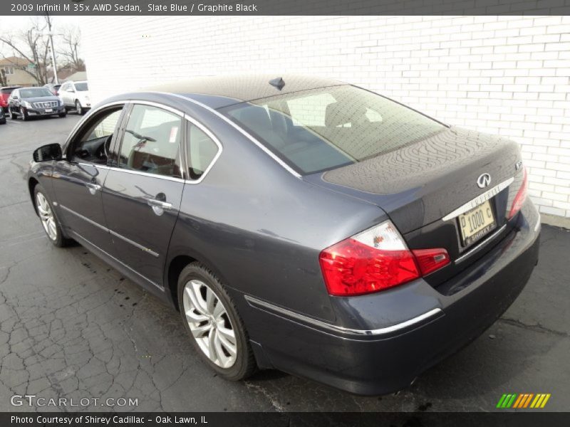 Slate Blue / Graphite Black 2009 Infiniti M 35x AWD Sedan