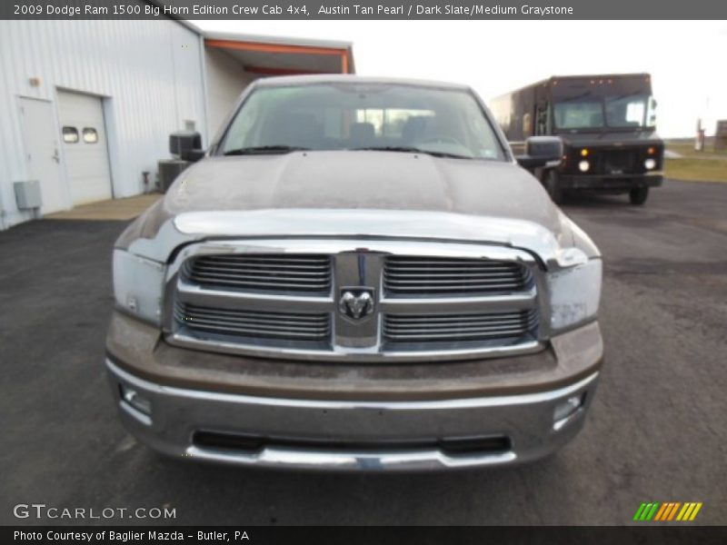 Austin Tan Pearl / Dark Slate/Medium Graystone 2009 Dodge Ram 1500 Big Horn Edition Crew Cab 4x4