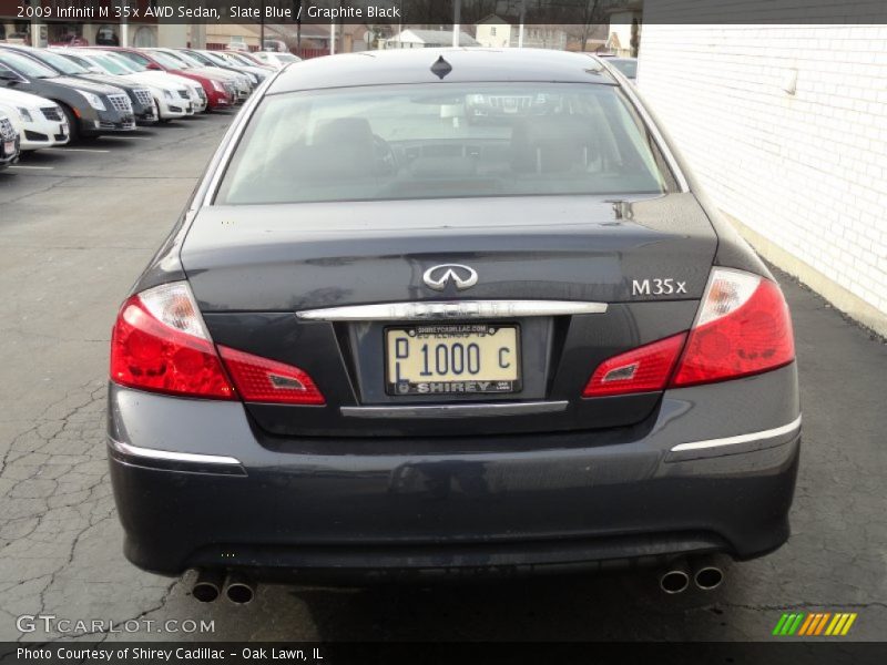 Slate Blue / Graphite Black 2009 Infiniti M 35x AWD Sedan