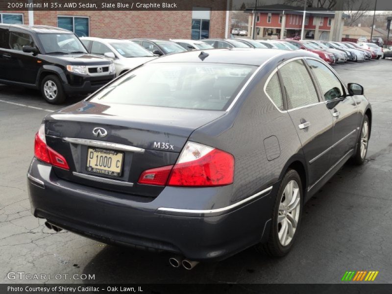 Slate Blue / Graphite Black 2009 Infiniti M 35x AWD Sedan