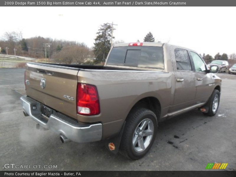 Austin Tan Pearl / Dark Slate/Medium Graystone 2009 Dodge Ram 1500 Big Horn Edition Crew Cab 4x4