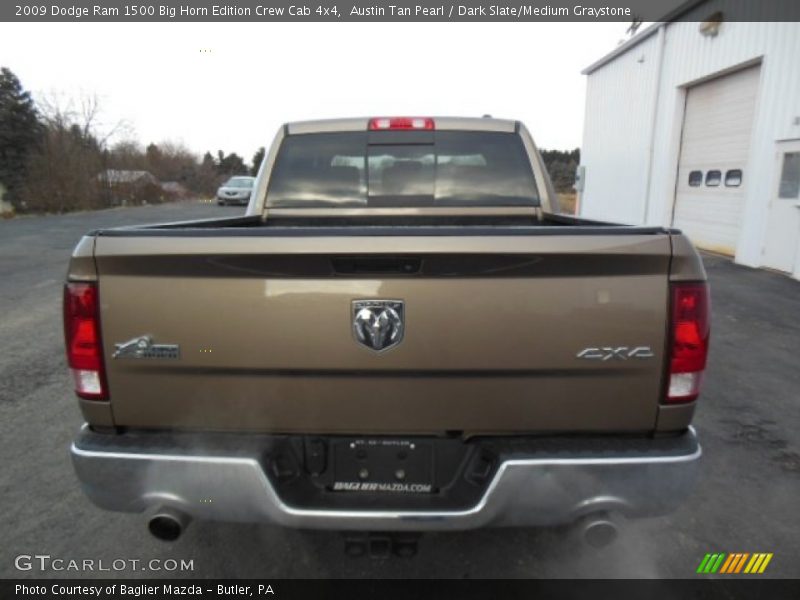 Austin Tan Pearl / Dark Slate/Medium Graystone 2009 Dodge Ram 1500 Big Horn Edition Crew Cab 4x4