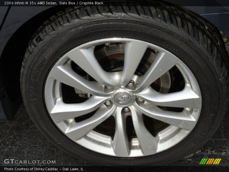 Slate Blue / Graphite Black 2009 Infiniti M 35x AWD Sedan
