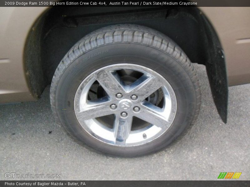 Austin Tan Pearl / Dark Slate/Medium Graystone 2009 Dodge Ram 1500 Big Horn Edition Crew Cab 4x4