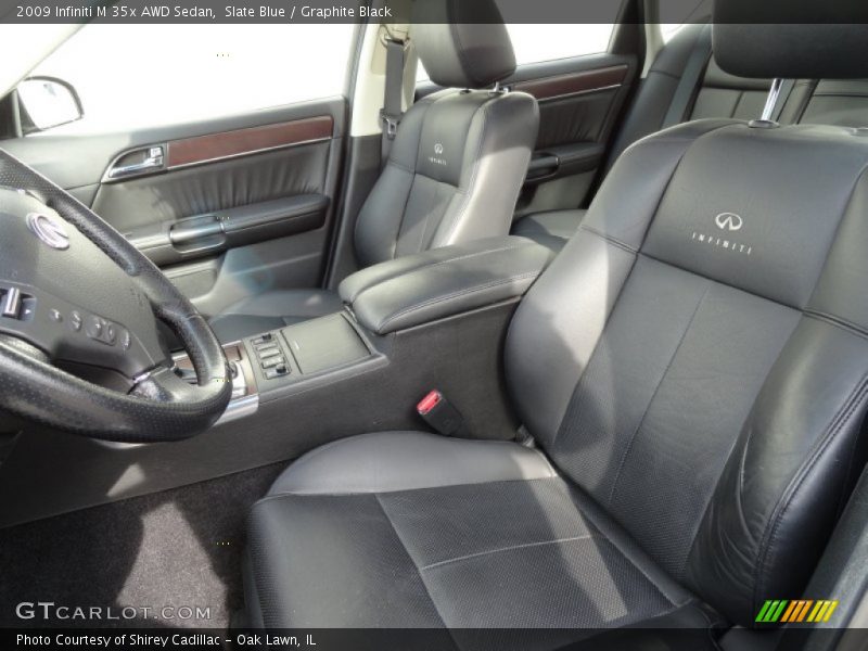 Slate Blue / Graphite Black 2009 Infiniti M 35x AWD Sedan