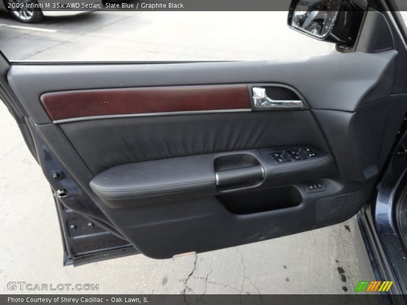 Slate Blue / Graphite Black 2009 Infiniti M 35x AWD Sedan