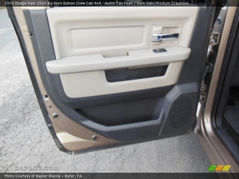 Austin Tan Pearl / Dark Slate/Medium Graystone 2009 Dodge Ram 1500 Big Horn Edition Crew Cab 4x4