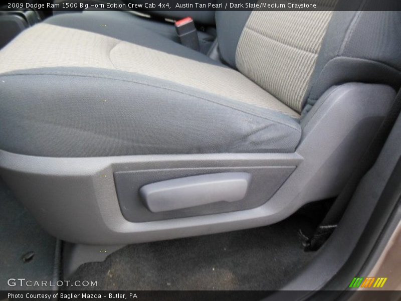 Austin Tan Pearl / Dark Slate/Medium Graystone 2009 Dodge Ram 1500 Big Horn Edition Crew Cab 4x4