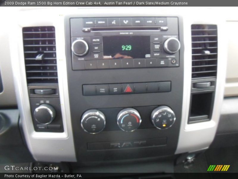 Austin Tan Pearl / Dark Slate/Medium Graystone 2009 Dodge Ram 1500 Big Horn Edition Crew Cab 4x4