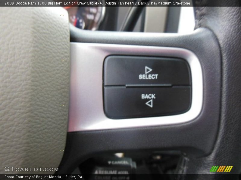 Austin Tan Pearl / Dark Slate/Medium Graystone 2009 Dodge Ram 1500 Big Horn Edition Crew Cab 4x4
