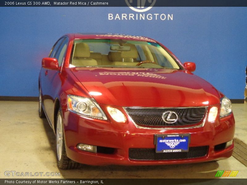 Matador Red Mica / Cashmere 2006 Lexus GS 300 AWD
