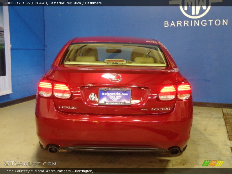 Matador Red Mica / Cashmere 2006 Lexus GS 300 AWD