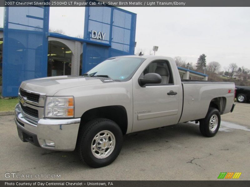 Silver Birch Metallic / Light Titanium/Ebony 2007 Chevrolet Silverado 2500HD LT Regular Cab 4x4