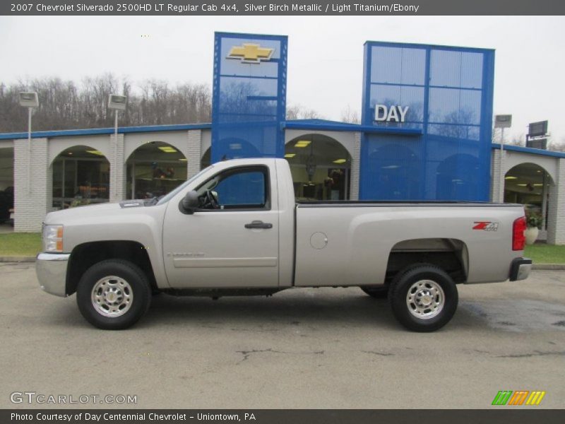 Silver Birch Metallic / Light Titanium/Ebony 2007 Chevrolet Silverado 2500HD LT Regular Cab 4x4