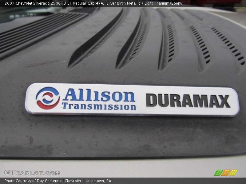 Silver Birch Metallic / Light Titanium/Ebony 2007 Chevrolet Silverado 2500HD LT Regular Cab 4x4