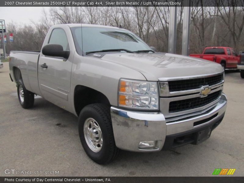 Silver Birch Metallic / Light Titanium/Ebony 2007 Chevrolet Silverado 2500HD LT Regular Cab 4x4