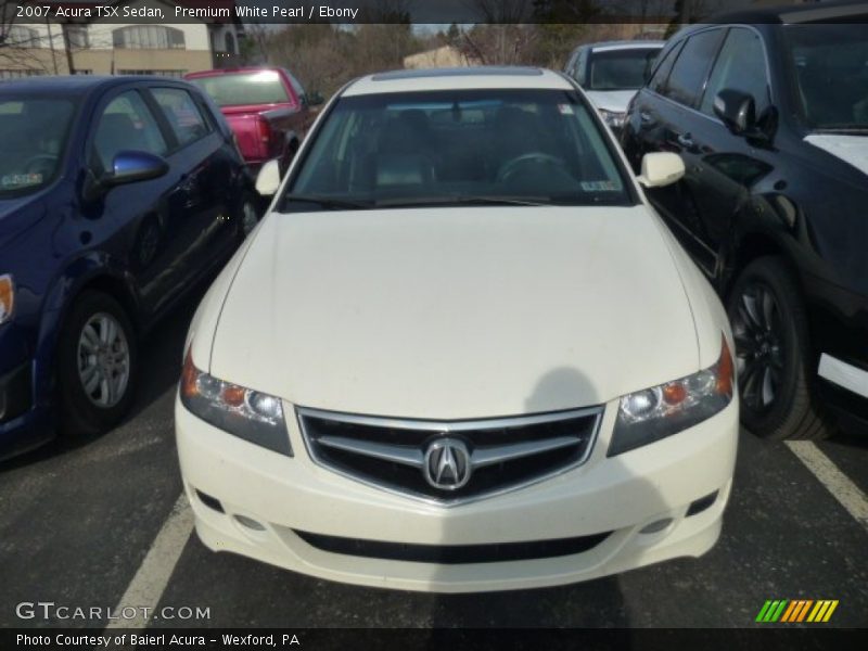 Premium White Pearl / Ebony 2007 Acura TSX Sedan