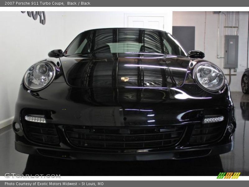 Black / Black 2007 Porsche 911 Turbo Coupe