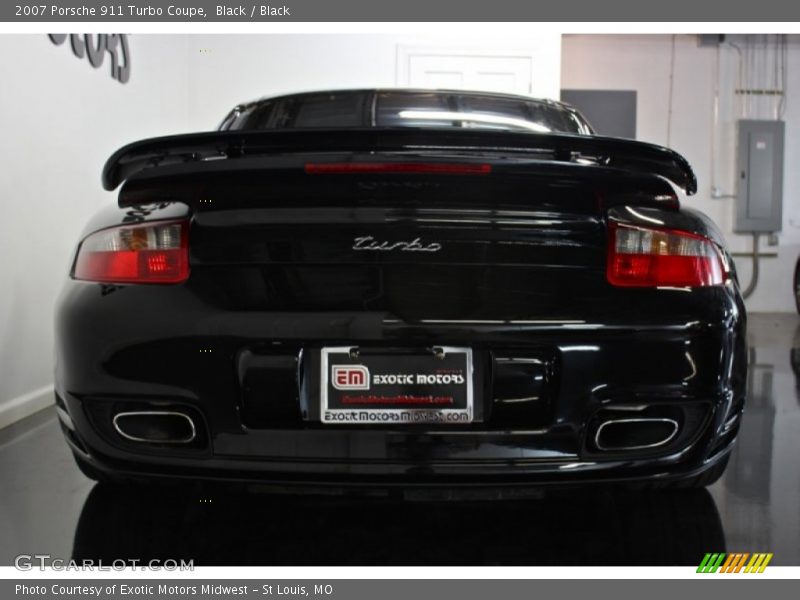 Black / Black 2007 Porsche 911 Turbo Coupe