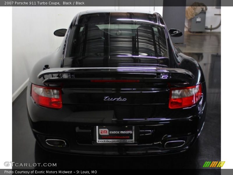 Black / Black 2007 Porsche 911 Turbo Coupe