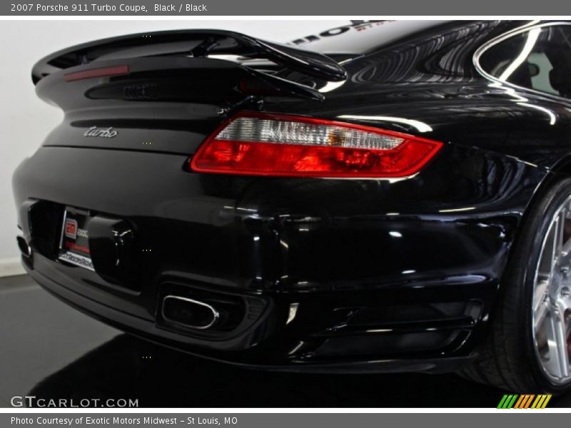 Black / Black 2007 Porsche 911 Turbo Coupe