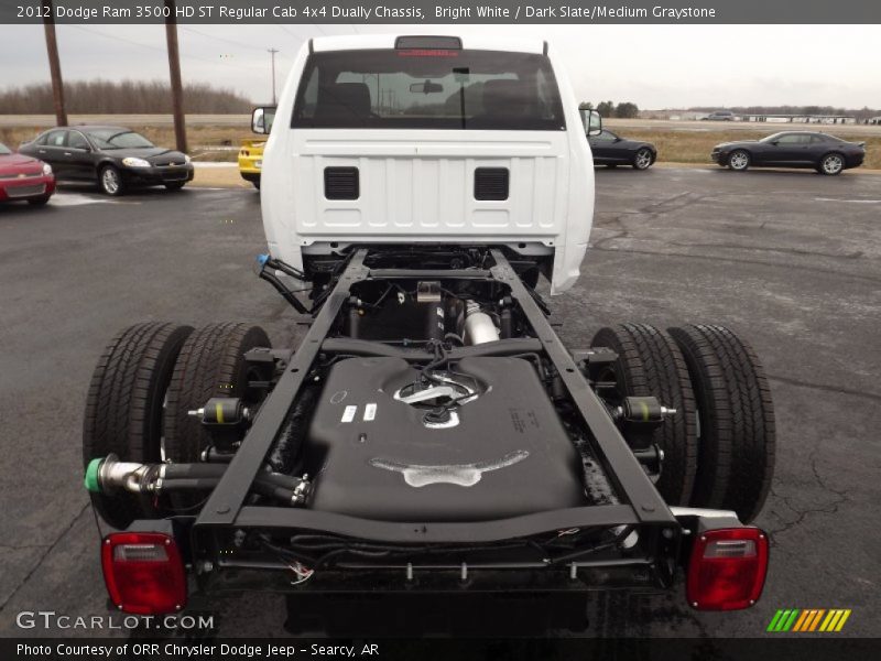 Bright White / Dark Slate/Medium Graystone 2012 Dodge Ram 3500 HD ST Regular Cab 4x4 Dually Chassis