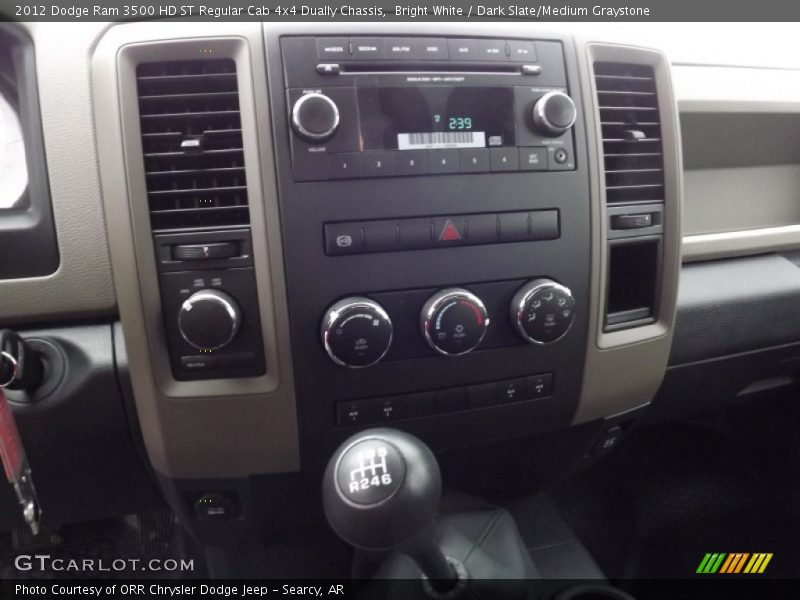 Bright White / Dark Slate/Medium Graystone 2012 Dodge Ram 3500 HD ST Regular Cab 4x4 Dually Chassis