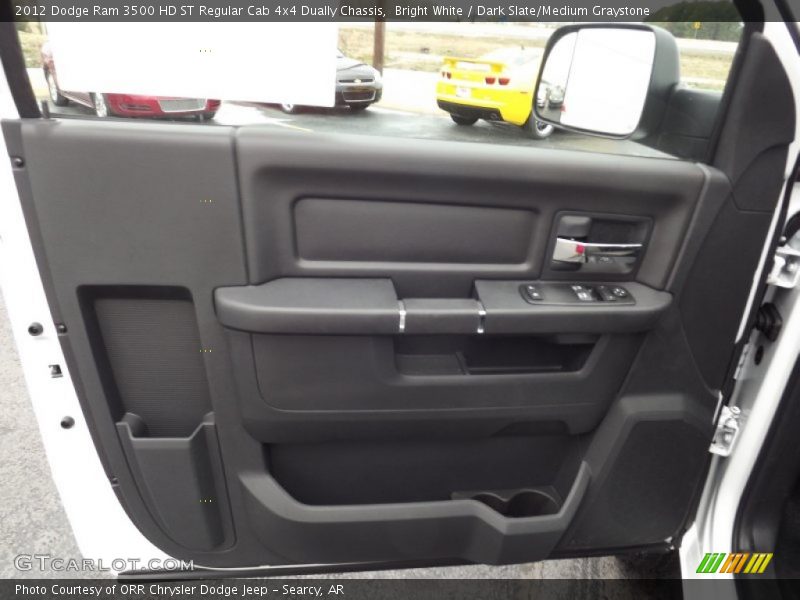 Bright White / Dark Slate/Medium Graystone 2012 Dodge Ram 3500 HD ST Regular Cab 4x4 Dually Chassis