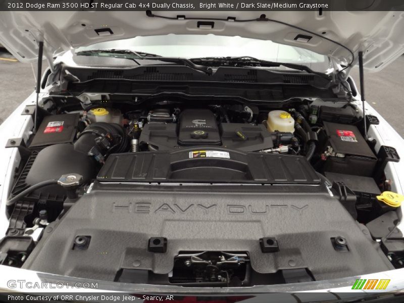 Bright White / Dark Slate/Medium Graystone 2012 Dodge Ram 3500 HD ST Regular Cab 4x4 Dually Chassis