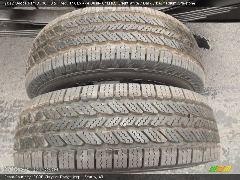 Bright White / Dark Slate/Medium Graystone 2012 Dodge Ram 3500 HD ST Regular Cab 4x4 Dually Chassis