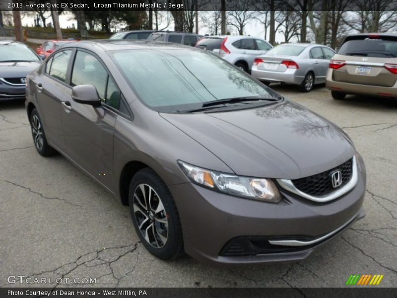 Front 3/4 View of 2013 Civic EX Sedan