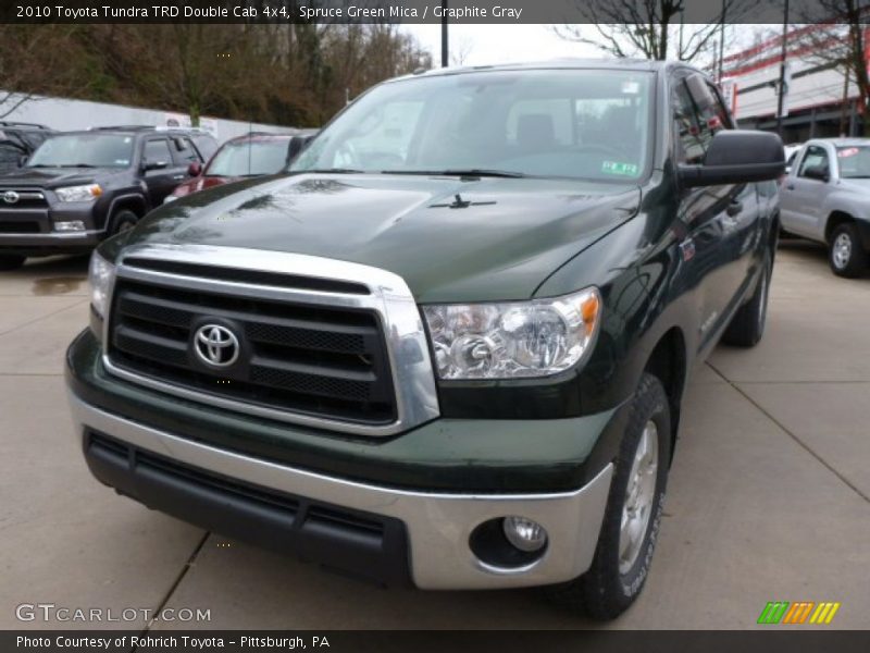Spruce Green Mica / Graphite Gray 2010 Toyota Tundra TRD Double Cab 4x4