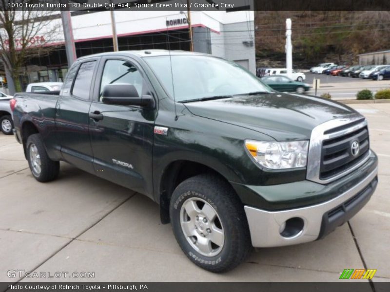 Spruce Green Mica / Graphite Gray 2010 Toyota Tundra TRD Double Cab 4x4