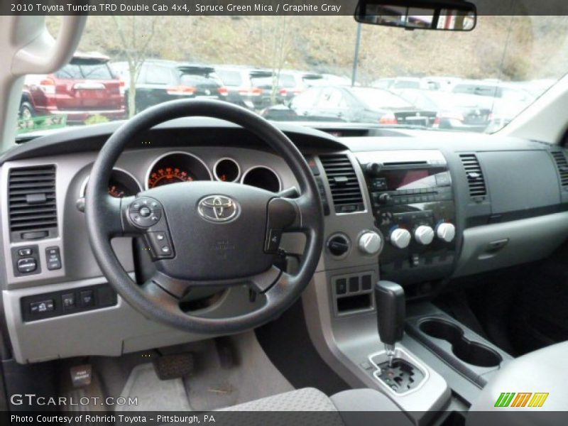 Spruce Green Mica / Graphite Gray 2010 Toyota Tundra TRD Double Cab 4x4