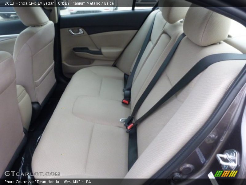 Rear Seat of 2013 Civic EX Sedan