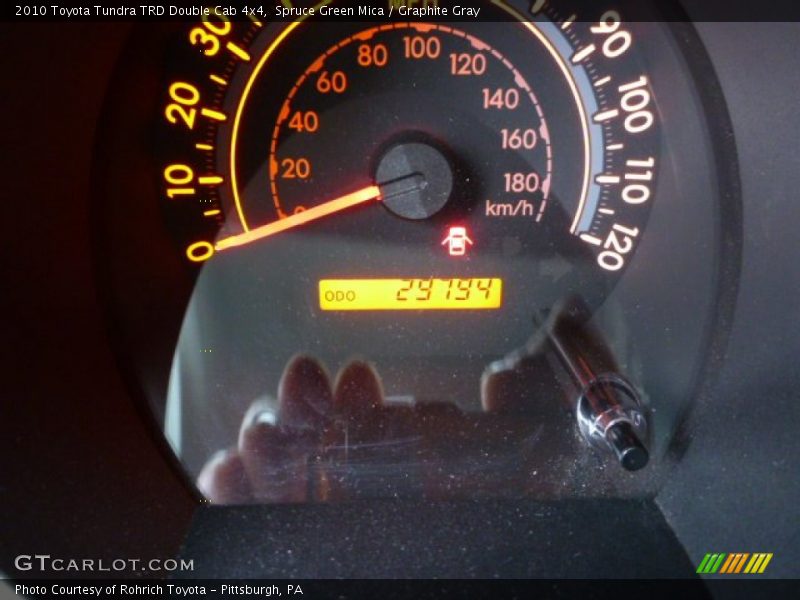 Spruce Green Mica / Graphite Gray 2010 Toyota Tundra TRD Double Cab 4x4