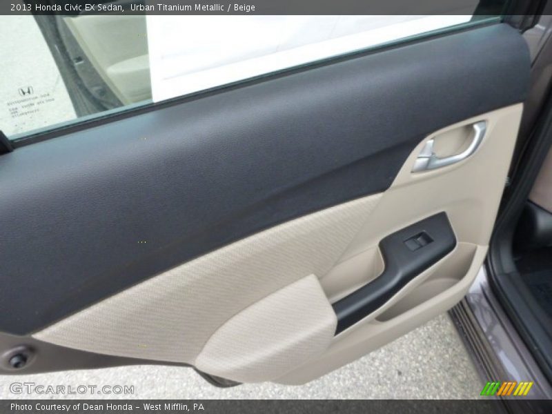 Door Panel of 2013 Civic EX Sedan