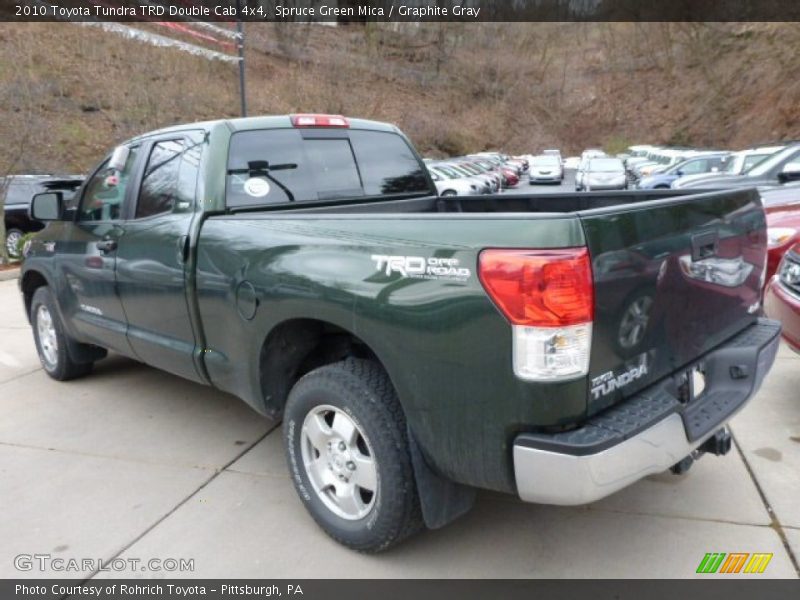 Spruce Green Mica / Graphite Gray 2010 Toyota Tundra TRD Double Cab 4x4