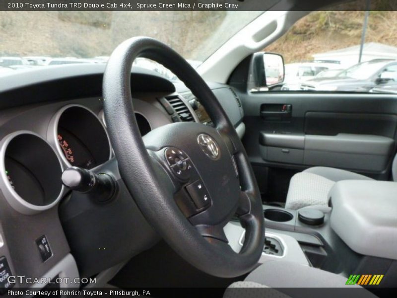 Spruce Green Mica / Graphite Gray 2010 Toyota Tundra TRD Double Cab 4x4