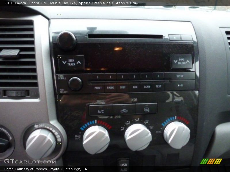 Spruce Green Mica / Graphite Gray 2010 Toyota Tundra TRD Double Cab 4x4