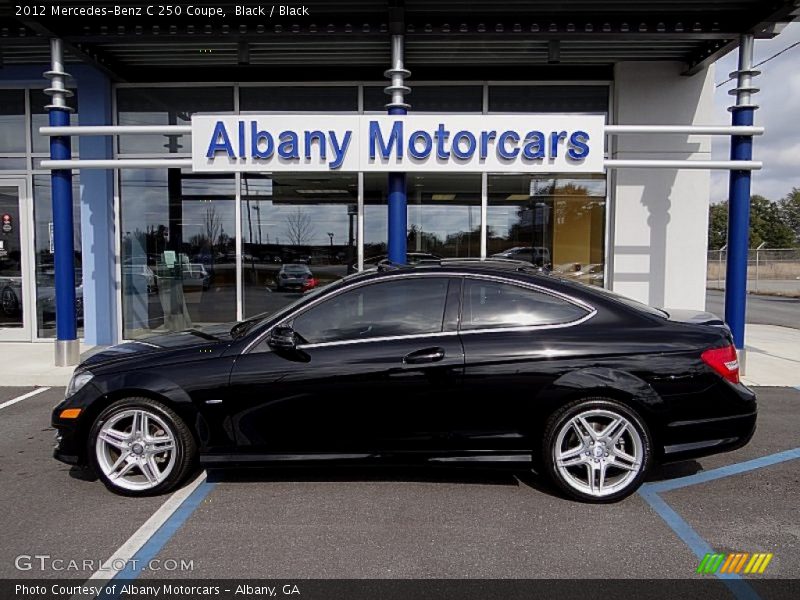 Black / Black 2012 Mercedes-Benz C 250 Coupe
