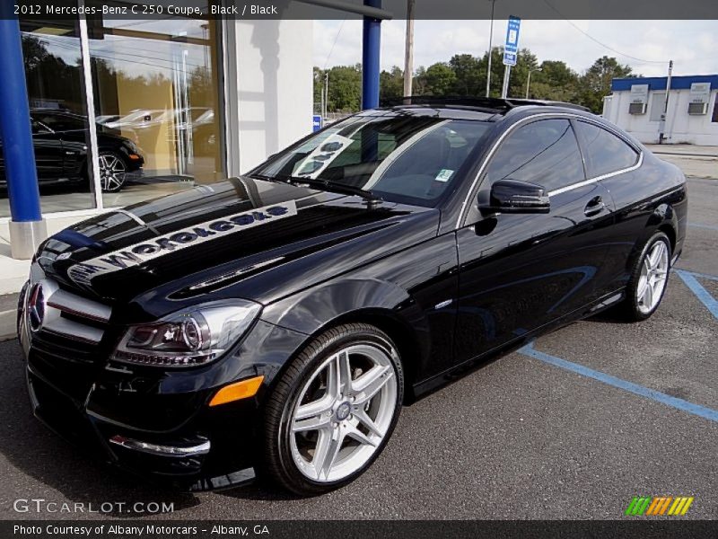 Black / Black 2012 Mercedes-Benz C 250 Coupe