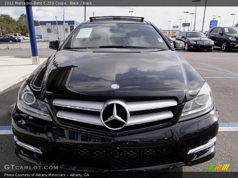 Black / Black 2012 Mercedes-Benz C 250 Coupe