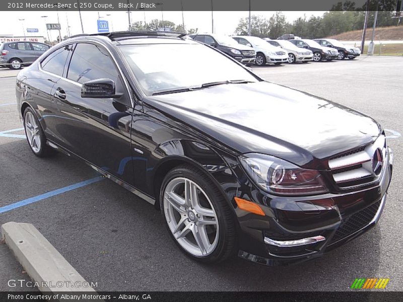 Black / Black 2012 Mercedes-Benz C 250 Coupe