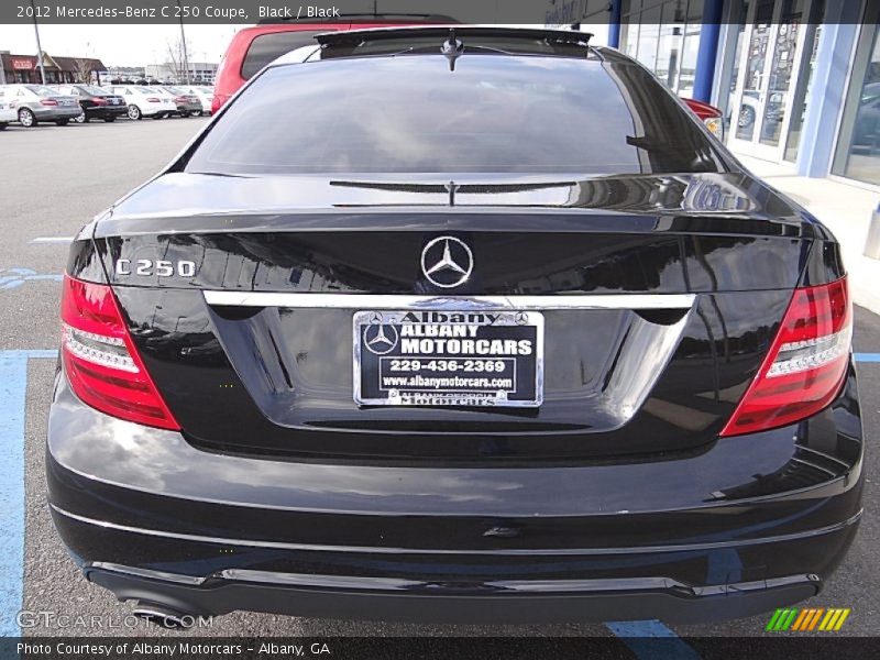Black / Black 2012 Mercedes-Benz C 250 Coupe