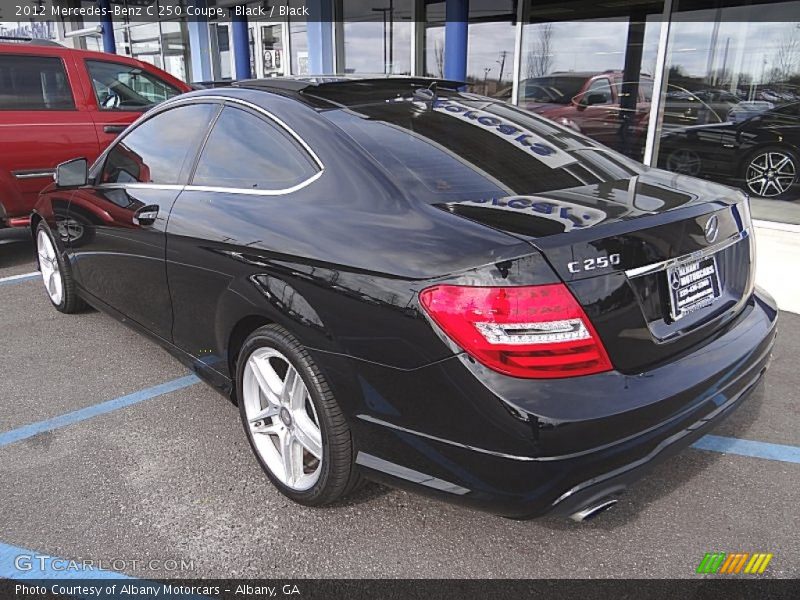 Black / Black 2012 Mercedes-Benz C 250 Coupe