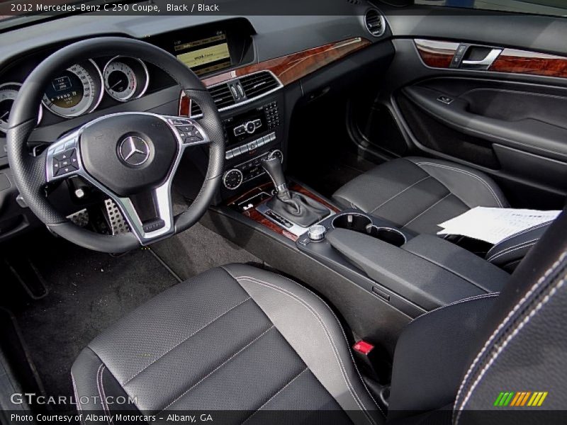 Black / Black 2012 Mercedes-Benz C 250 Coupe