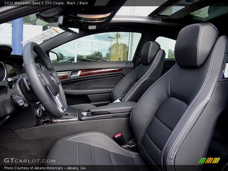 Black / Black 2012 Mercedes-Benz C 250 Coupe