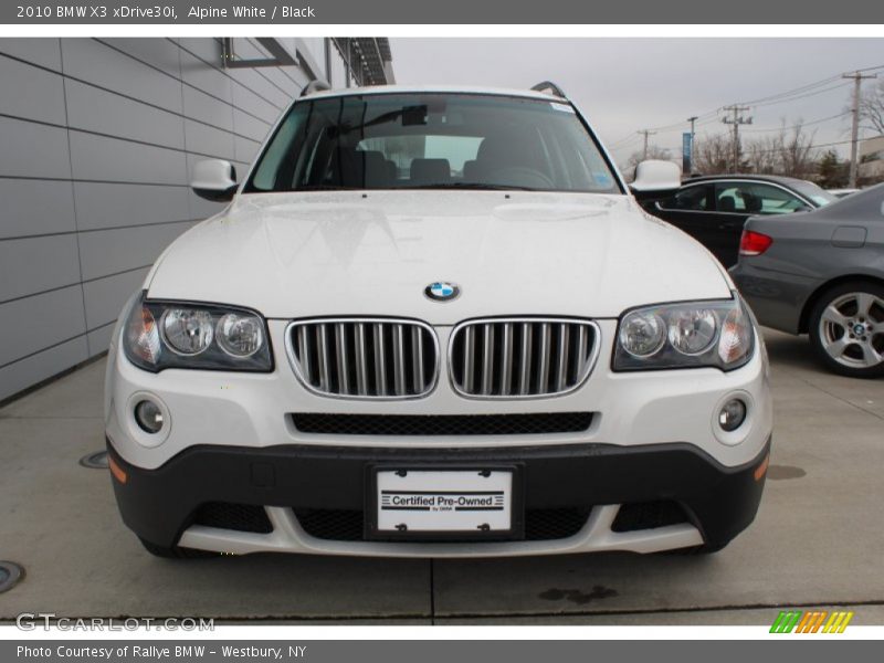 Alpine White / Black 2010 BMW X3 xDrive30i